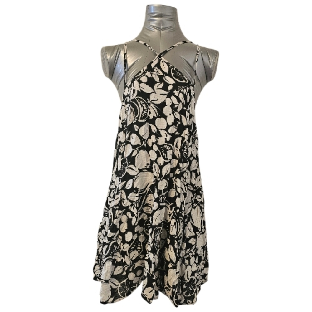 Black and White by Anthropologie Women's Sheer Mini Dress